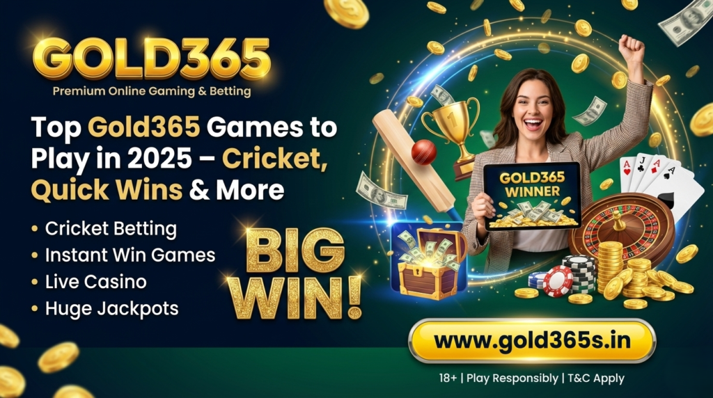 Gold365 games platform showcasing cricket and quick win gaming options in 2025