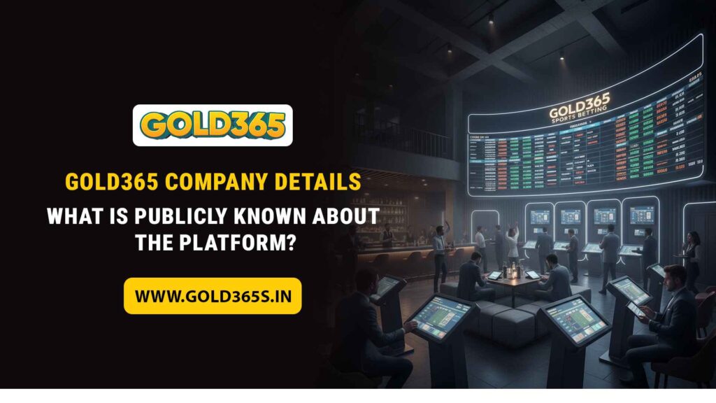 Gold365 company details and platform overview image