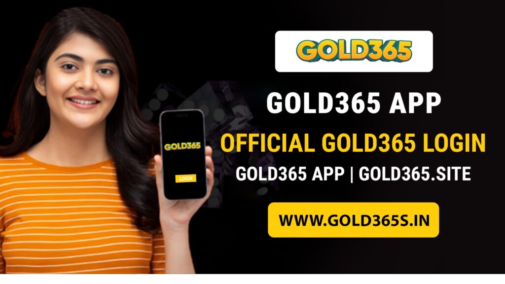 Gold365 App official login screen displayed on mobile device