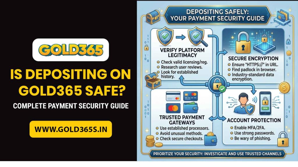 Gold365 deposit guide showing secure payment methods and responsible online betting practices