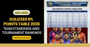 Gold365 IPL 2026 points table teams ranking and match insights