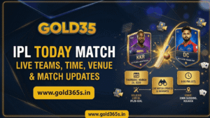 Gold365 IPL today match live teams time venue updates guide