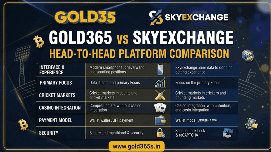 Gold365 vs SkyExchange platform comparison with user insights