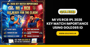 MI vs RCB IPL 2026 key match importance with team insights and Gold365 ID guide for clear and user-friendly match understanding