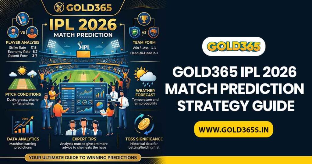 Gold365 IPL 2026 match prediction strategy guide